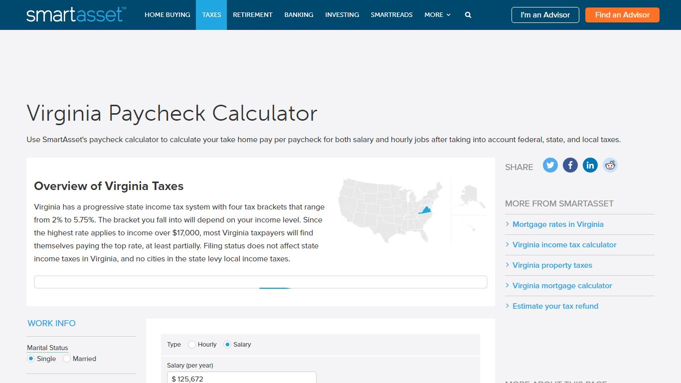Virginia Paycheck Calculator - SmartAsset